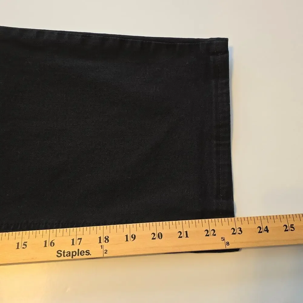 Talbots Denim Capri Womens Plus Size 24W Black Flawless Five Pocket Stretch
